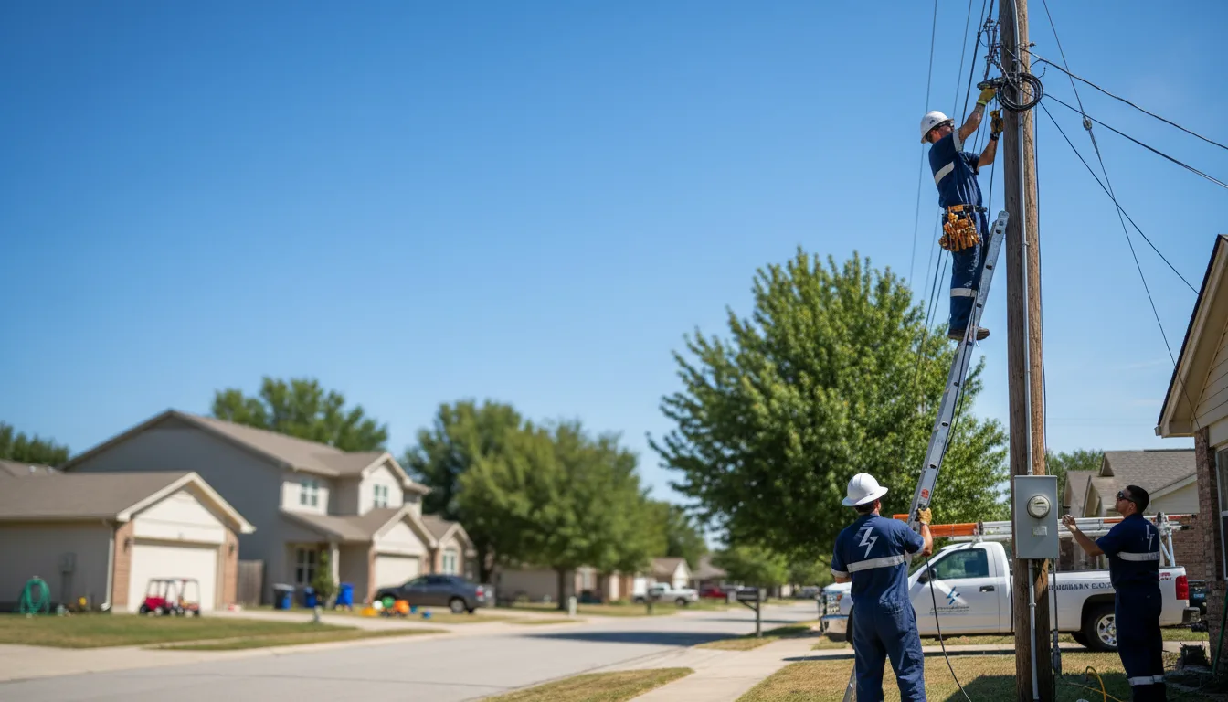 Residential electrician providing installation services in Hampton, TN